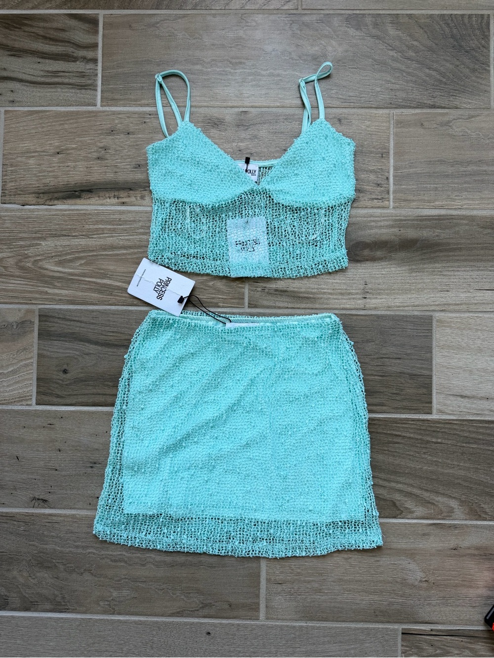 Crochet poolside Princess Polly Aarti set blue US 2
